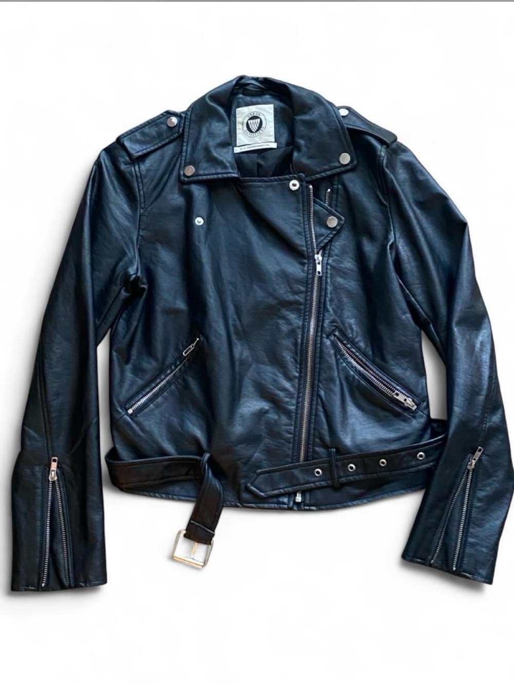 Urban Outfitters Black Leather Moto Jacket
